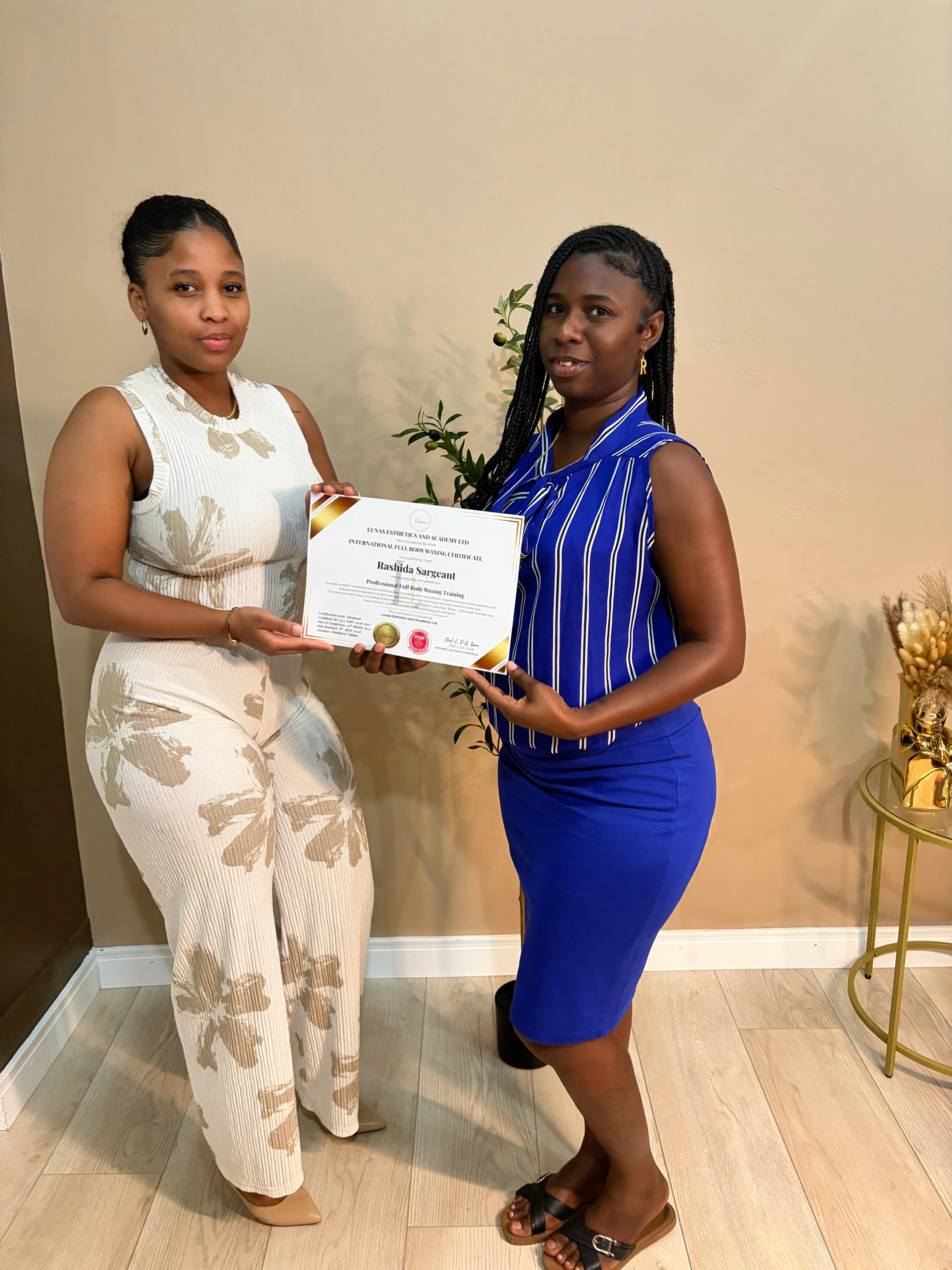 Luna's Esthetics graduate